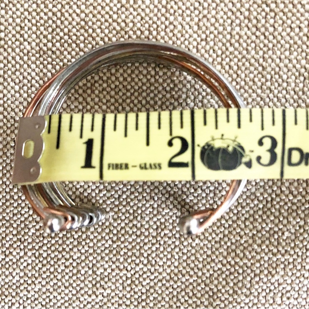 Tri-Tone Bangle Cuff - Picture 7 of 7